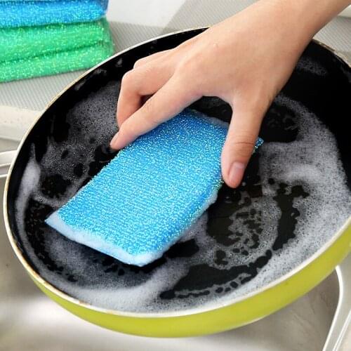 4 Pcs Nonstick Oil Scouring Pad Oil Cleaning Cloth Washing Cloth To Wash Cloth Towel Brush Bowl Sponge Kitchen Brush Pot Tool