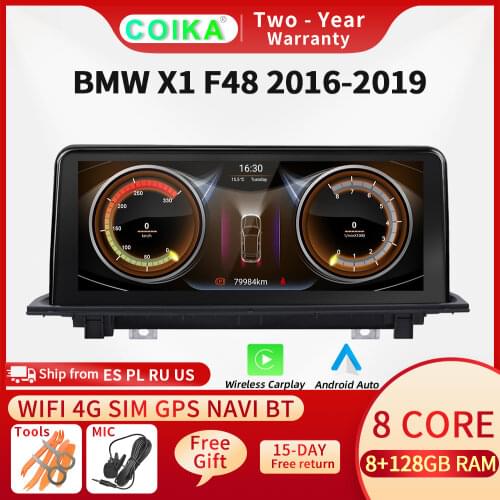 Android 10.0 System Car IPS Touch Screen For BMW X1 F48 2016-2019 Google Mirror Link BT Music SWC WIFI 2+32G RAM GPS Navi Radio