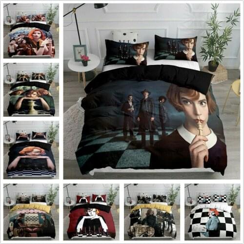 Anya Taylor-Joy Home Textile Pillow Case 3D Bed Linen Duvet Covers Comforter Bedding Sets Bed Set Home Decor Bedding