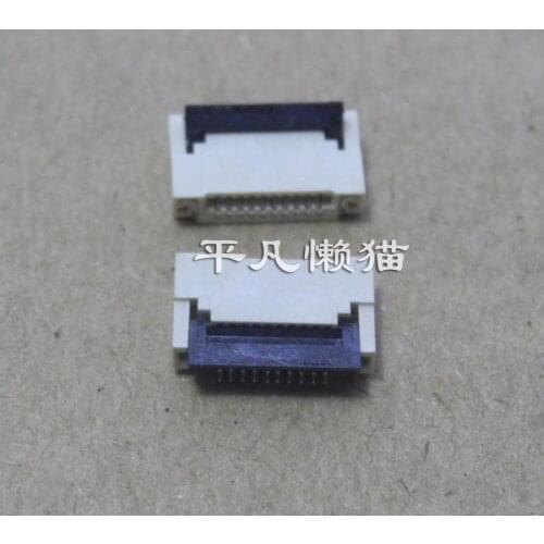 FPC 10 pin 0.5MM pitch front plug back and flip socket notebook boot keyboard touch pad
