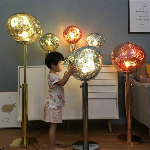Postmodern Creative Melt floor lamp Acrylic LED lamp Lava Irregular Table Lights Living Room Bedside Lamp Home Decor Fixtures