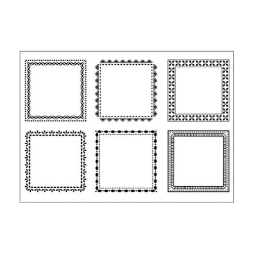 Square box Transparent Clear Silicone Stamp/Seal for DIY scrapbook/photo album Decorative clear stamp sheets ST0813
