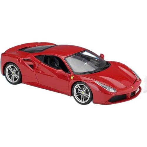 1:18 Ferrari 488 GTB Metal Luxury Vehicle Diecast Pull Back Cars Model Toy Collection Xmas Gift