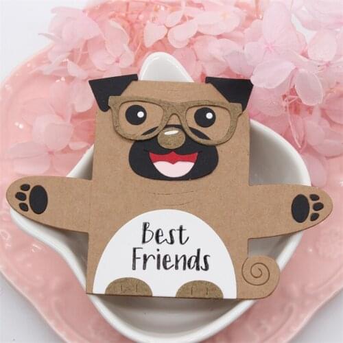 Lovely Dog Metal Cutting Dies Stencils for DIY Scrapbooking/photo album Decorative Embossing DIY Paper Cards