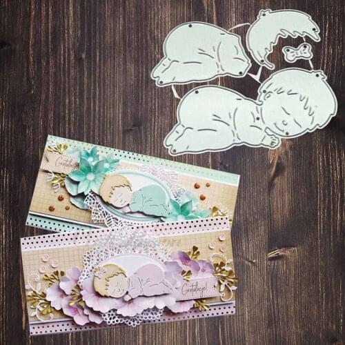 Sleeping Baby Metal Cutting Dies New 2019 Craft Stamps Die Cut Embossing Card Making Stencil Frame