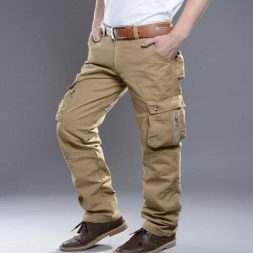 Mens Cargo Pants Men Pants New Men Cargo Tactical Pants Male Casual Cotton Trousers Army