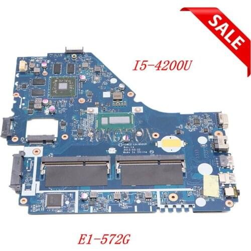 NOKOTION V5WE2 LA-9531P Rev 1A for Acer ASPIRE E1-572G laptop motherboard I5-4200U CPU R7 M265 graphics DDR3L full tested