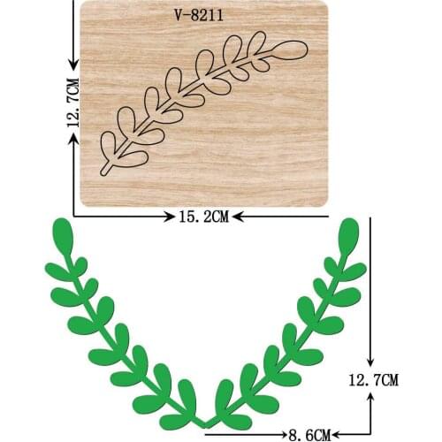 New leaf wooden dies cutting dies for scrapbooking Multiple sizes V-8211