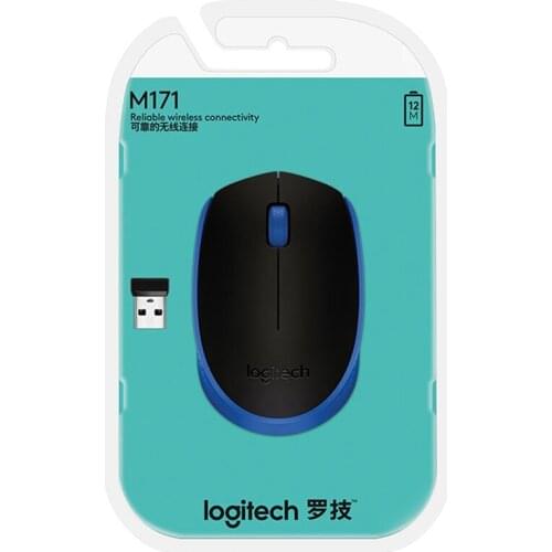 Original Logitech M171 Gaming Mouse 2.4Ghz Wireless 1000DPI Resolving Power Nano Receiver For PC LAPTOP MAC