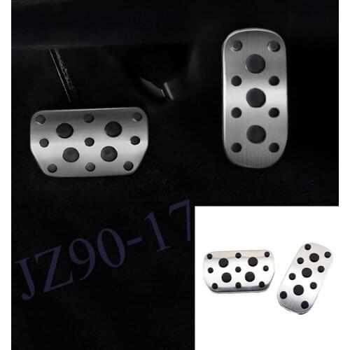 Anti-slip Stainless steel Car Styling Accelerator Gas Brake Pedal Cover AT Fit For Toyota C-HR CHR 2017 2018 2019 Accessories