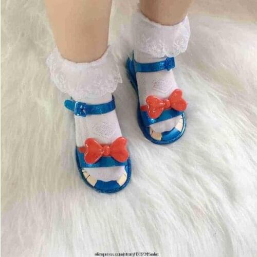 Disney New Kids Jelly Shoes for Boys Girls Baby Beach Sandals Non-slip Soft Bottom Pvc Cute Bow Cartoon Children Girl Sandals