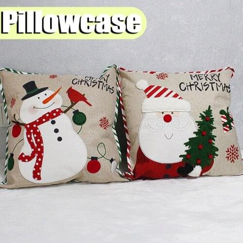 1PC Christmas Xmas Cushion Covers PillowCase Christmas Decorations Home Textile for Home Party New Year