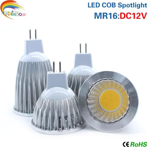 10pcs/lot LED Spotlight E27 GU10 GU5.3 AC85-265V / MR16 DC12V High Brightness COB 9W 12W 15W White / Warm White Lighting Bulb