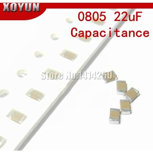 100pcs 0805 22uF X5R Error 20% 6.3V 0805 226 SMD Thick Film Chip Multilayer Ceramic Capacitor