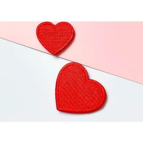 100pcs/lot Embroidery Patch Girly Love Heart Clothing Decoration Sewing Accessories Craft Diy Applique