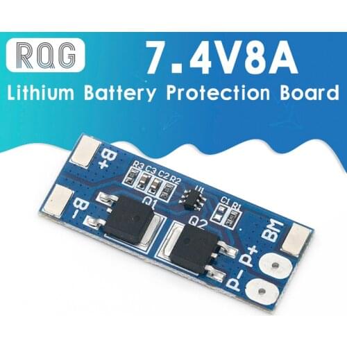 2 series 7.4V lithium battery protection board 8A working current 15A current limit/Overcharge discharge protectiondescription T