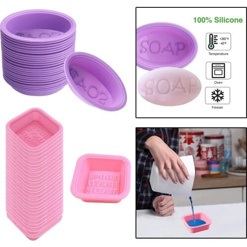 25 Pack Silicone Soap Molds Silicone Baking Molds DIY Handmade Soap Making, Muffins, Loaf, Cornbread Baking