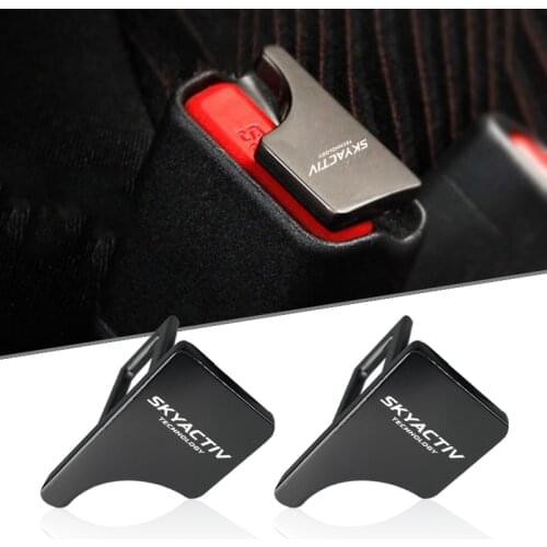 Car Safety Buckle Clip Seat Belt Plug Alarm Canceler Stopper For Mazdas 3 Mazdas 6 CX 5 CX-5 CX3 323 Accessories