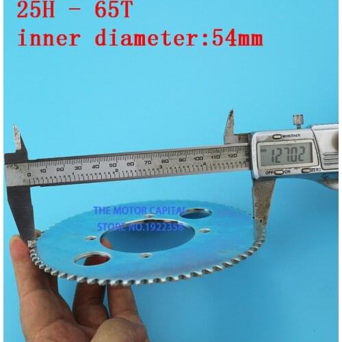 Free shipping 25h 65t 54mm Rear Sprocket fit Gas Scooter Mini Moto Mini ATV 4 Wheeler Pocket Bike Scooter