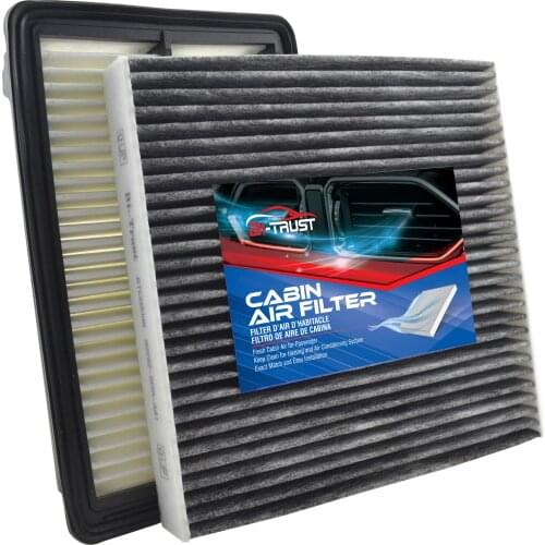 Bi-Trust Engine & Cabin Air Filter for 2013-2015 Acura ILX L4 2.4L 2012-2015/Honda Civic L4 2.4L 80292-SDA-A01
