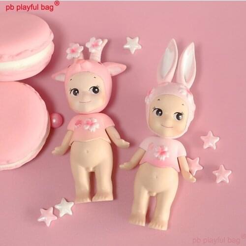 PB Playful bag Birthday cake decoration Cupid doll Cherry Blossom Angel lamb rabbit creative Valentines Day gift HG145