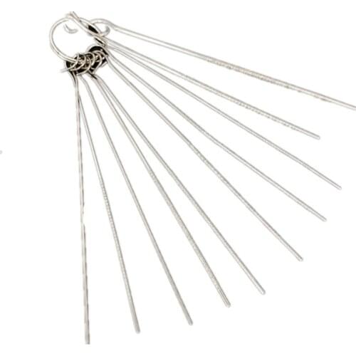 10 Stainless Steel Needle Set PCB Electronic Circuit Through Hole Needle Desoldering Welding Repair Tool 100mm 0.5-1.5mm 10 sets