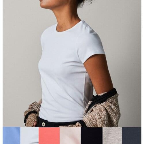 MRMT 2021 Brand New womens t shirt Solid color round neck cotton t-shirt for female Solid color leisure Short sleeve T-shirt