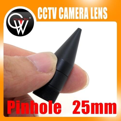 New 25mm lens Tip cone Metal CCTV lens M12 cone micro lens for cctv camera