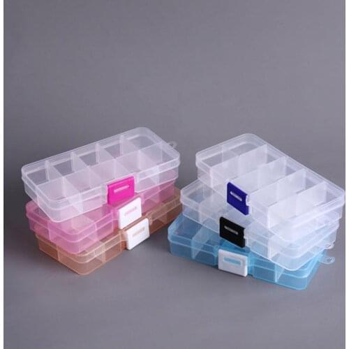 Plastic Jewelry Box Jewellery Nail Art Storage Box Organizer For Office Housekeeping Organization Travel Portable Box