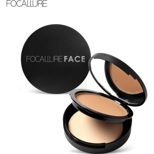 FOCALLURE 3 Colors Make Up Face Powder Bronzer Highlighter Shimmer Brighten Palette Contour Makeup Cosmetics Face Pressed Powder