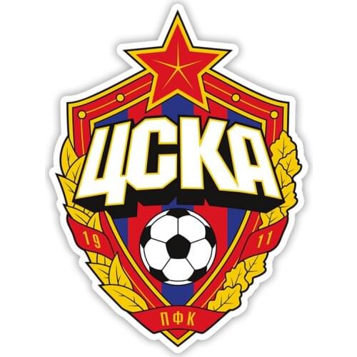 S4-0120# Printed Self-adhesive Decal Moscow CSKA Car Sticker Waterproof Auto Decors on Bumper Rear Window