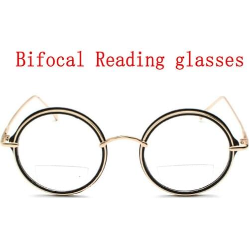 Ultra Light Photochromic Reading Glasses Men Multifocal Presbyopia Metal Full Frame round female Bifocals sunglasses UV400 NX