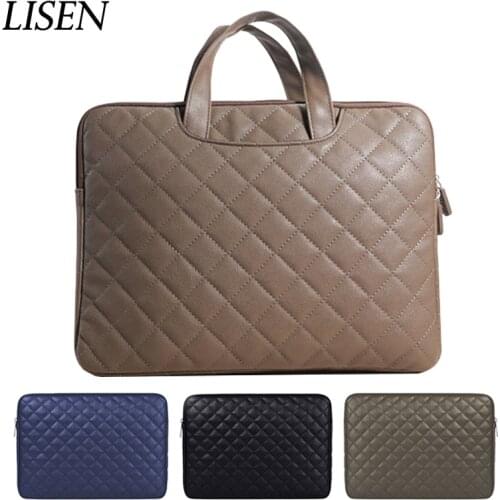 Waterproof PU Handbag Liner Sleeve Laptop Bag For Macbook Air 13 Case Pro11 12 14 15 For Xiaomi MI 13.3 15.6 Inch Portable Cover