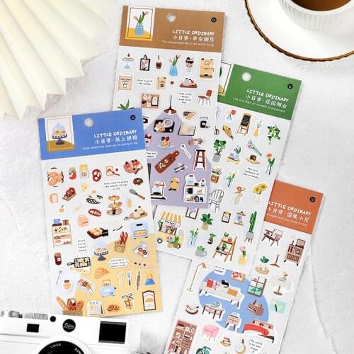 Warm Home Paper Sticker Diy Decoration Sticker For Album Scrapbooking Diary Kawaii Stickers