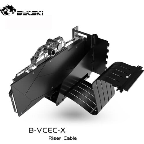 Bykski anti-interference gpu vertical cable pcie3.0x16 vertical VGA card clip set, 7 slots for installation B-PCI-E-X