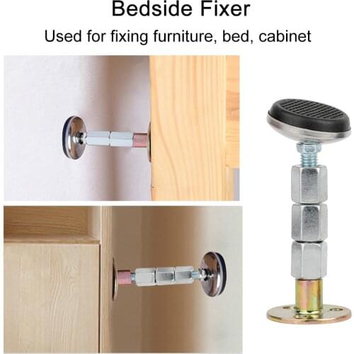Bed Frame Anti-Shake Fixer Threaded Headboard Stoppers Furniture Fixed Bracket Non-Shaking Adjustable Furniture Bracket