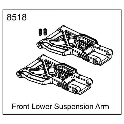 ZD racing EX07 accessories super sports car 1/7 original accessories 8518 Front lower arm