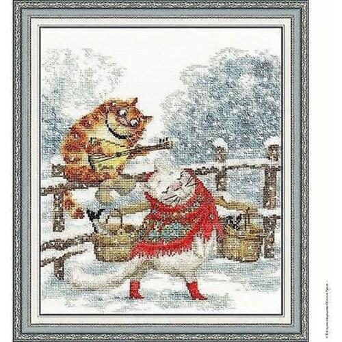 Gold Collection Embroidery My Sweetheart Cross Stitch 123 with 14CT Aida Counted Canvas & Free Shipping for Home Decor and Gifts