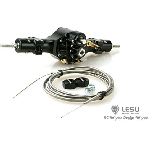 1/14 RC LESU Metal Rear Through Axle Differential Lock for Scale DIY TAMIYA Tractor Truck Model