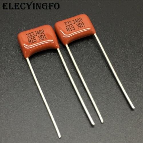10Pcs/100Pcs Japan NISSEI CBB capacitor MMX 400V 333 J 5% 0.033uF 33nF Pitch=7.5mm Metallized polyester film capacitor