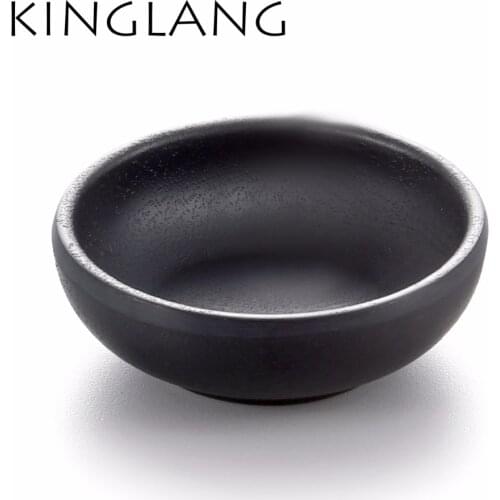 10pcs KINGLANG Round very small soy sauce dish melamine wasabii black sauce bowl