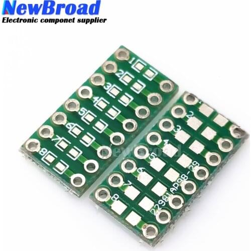 10pcs/LOT 0805 0603 0402 SMT turn DIP Capacitor Resistor LED IC adapter Socket PCB