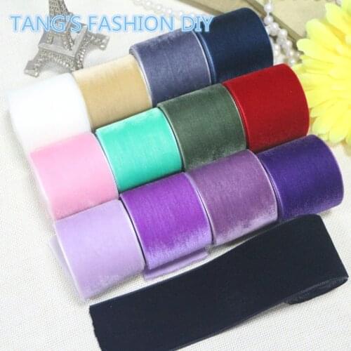 13 Yards/Set----High Quality 3.8 CM Velvet Ribbon Set (Can Choose Color)