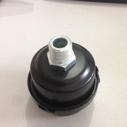 3/8" BSP 16mm Male Thread Diameter Air Compressor Muffler Filter Metal