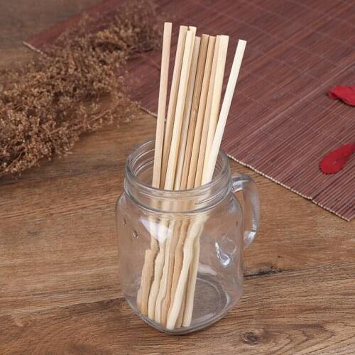 5Pcs/Set 20cm Bamboo Straw Reusable Straw Organic Bamboo Drinking Straws Natural Wood Straws For Party Birtay Wedding Bar Tool