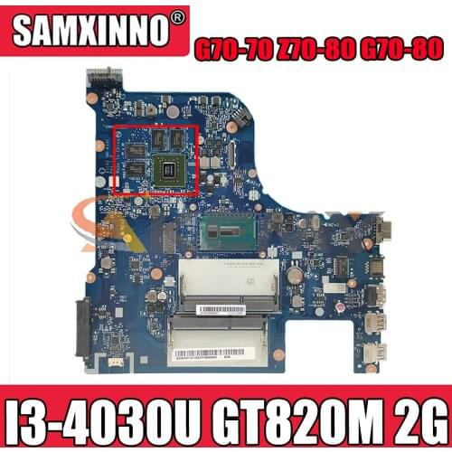Akemy AILG1 NM-A331 Motherboard For Lenovo G70-70 Z70-80 G70-80 Laptop Motherboard CPU I3 4030U GT820M 2G 100% Test Work