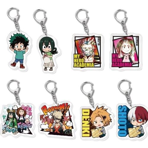 My Hero Academia Izuku Midoriya Todorok Bakugou Katsuki Acrylic Pendant Keychain Figure Collection Model Toy Gifts Cosplay