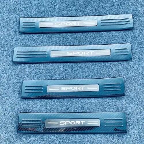 For 2021 2022 Toyota Highlander Accessories Door Sill Scuff Plate Welcome Pedal Protector Pedal Step Cover Stainless Car Styling