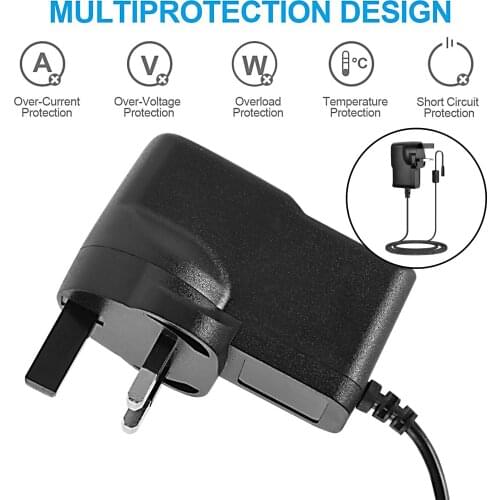 9V Keyboard Power Supplies Guitar Pedal Adapter Power Supply Electronic Organ Cable for Electric Guitar Power Lead UK Plug