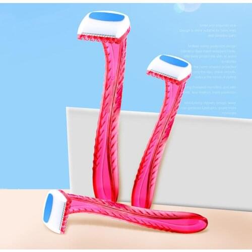3pcs Portable Disposable Woman Bikini Hair Remover Razor Shaver Private Body Trimmer Shaver Cassettes Shave Beard For Lady